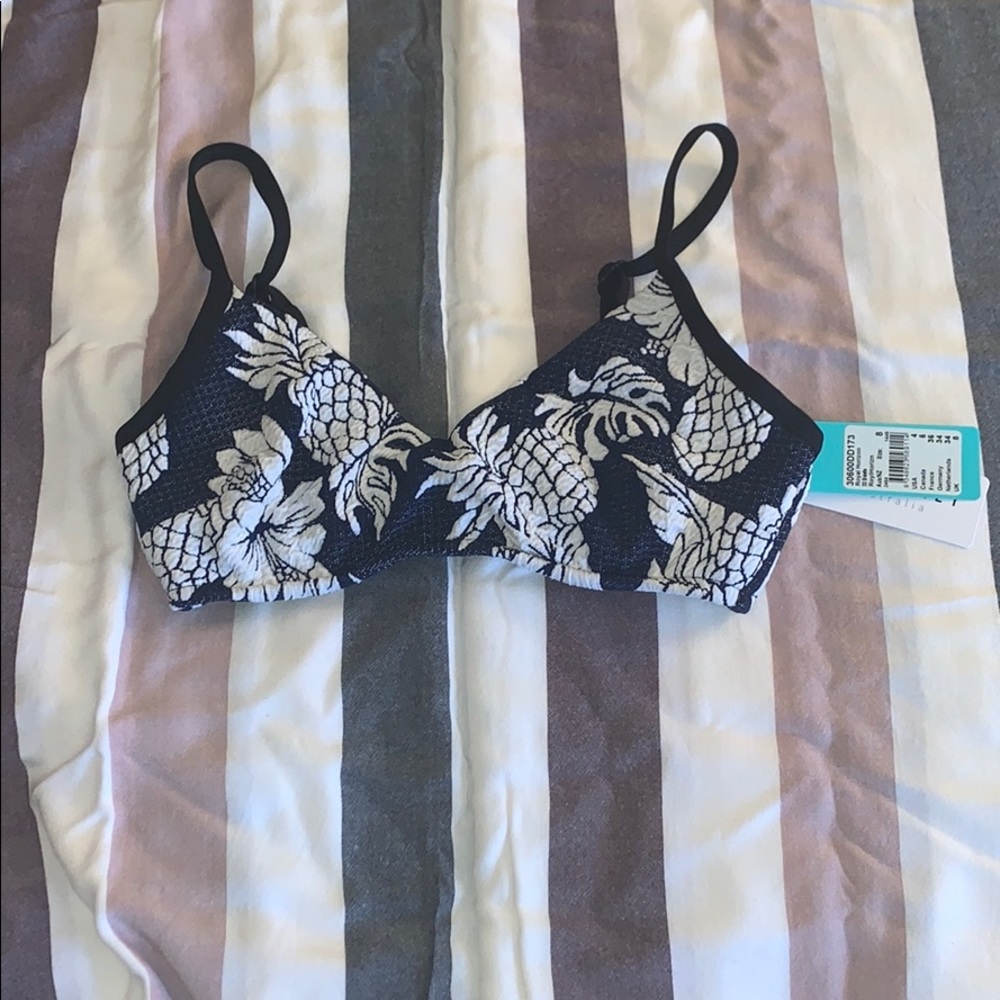 NWT Seafolly Royal Horizon Bikini Top USA Size 4